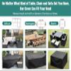 lianyibo 250 x 100 x 80 cm Garden Furniture Cover, Waterproof UV-Resistant 420D Oxford Fabric view 2