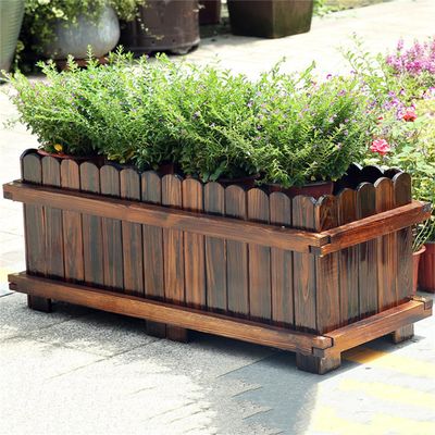 Raised Garden Bed with Legs, Wooden Outdoor Planter Box