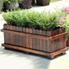 Raised Garden Bed with Legs, Wooden Outdoor Planter Box view 1