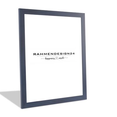 Rahmendesign24 Milano Picture Frame, Dark Blue, 24 x 30 cm