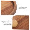 ULTECHNOVO Round Solid Wood Serving Tray with Feet view 3