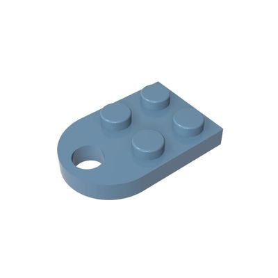 XYEIUGO GDS-846 3176 Special Plate 3x2 with Hole, Sand Blue, 10 pcs.