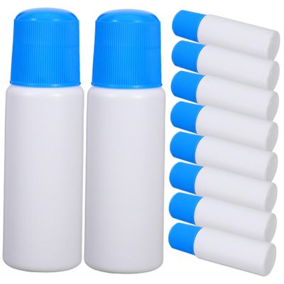 Anneome 10-Piece Refillable Liquid Bottles with Sponge Applicators