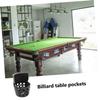 Toddmomy 4-Piece Replacement Pool Table Pockets, PE Mesh with Black Drop Nets, Easy to Install for Standard Tables view 3