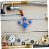 Anneome 3-Way Aluminum Air Manifold, NPT Pneumatic Quick Coupler for Industrial Air Tools view 4