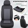 Seat Covers for Toyota Yaris, 2005–2011, Black/Gray TF4 view 3