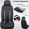 Protective Seat Covers for Mercedes EQV, 2020+, Black/Gray TF2 view 3