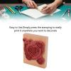 HEEPDD Rose Stamp, Multi-Purpose Wooden Craft Stamp view 2