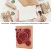 HEEPDD Rose Stamp, Multi-Purpose Wooden Craft Stamp view 3