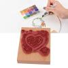 HEEPDD Rose Stamp, Multi-Purpose Wooden Craft Stamp view 4