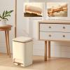 Bathroom Trash Can with Lid, 15 L, Quiet Waste Bin view 2