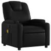 Homgoday Massage Recliner, Faux Leather, Black Lounge Chair view 3