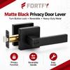 Homefy Black Door Lever Handle with Lock view 2