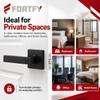 Homefy Black Door Lever Handle with Lock view 3