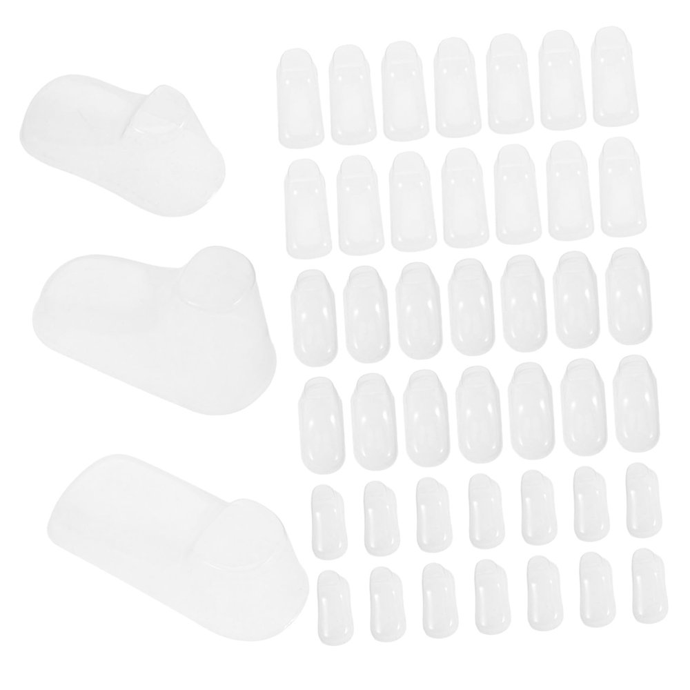 NOLITOY 90-Piece Transparent Plastic Baby Shoe Display Forms