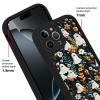 Saqmkil Halloween Case for iPhone 16 Pro Max 6.9", Black Silicone TPU Case with Flower Design view 3