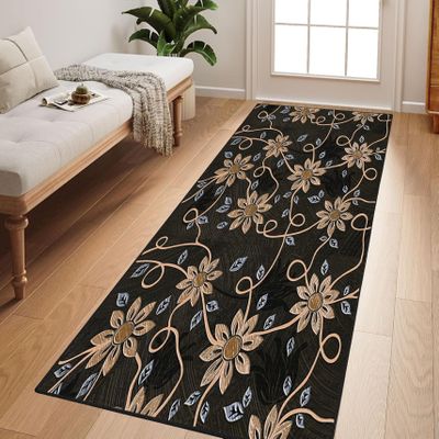 CONGCLI Area Rug Runner, 78 x 145 cm, Flatweave, Subtle Pattern