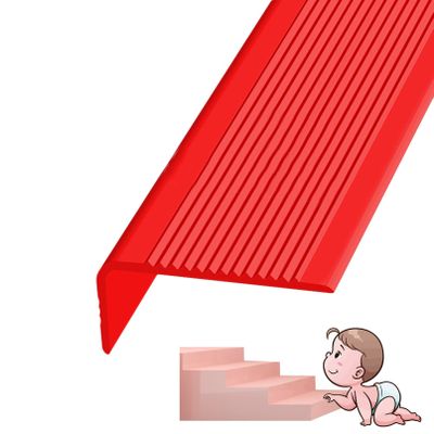 Non-Slip Stair Treads, Self-Adhesive Rubber Edge for Indoor and Outdoor Use