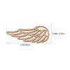 JUMPLAWN 40-Piece Natural Unfinished Wooden Angel Wings for Crafts, Painting and DIY Projects view 2