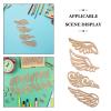 JUMPLAWN 40-Piece Natural Unfinished Wooden Angel Wings for Crafts, Painting and DIY Projects view 3