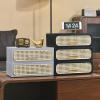 Plastic Desk Organizer with Drawers, Stackable Storage Box for Office and Home view 2