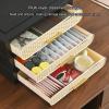 Plastic Desk Organizer with Drawers, Stackable Storage Box for Office and Home view 4