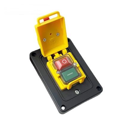 YCZ4-B Large-Mounting-Plate Electromagnetic 400 V 7-Pin Power-Failure-Protection Emergency Stop Button Switch, Replacement for KJD18