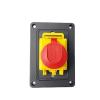 YCZ4-B Large-Mounting-Plate Electromagnetic 400 V 7-Pin Power-Failure-Protection Emergency Stop Button Switch, Replacement for KJD18 view 2