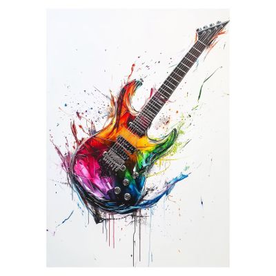 Guitar Paint by Numbers for Adults, 100 x 135 cm, DIY Acrylic Painting Kit