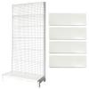 Supermarket Gondola Shelf with 30 Hooks, 5 Tiers view 1