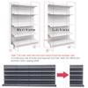 Supermarket Gondola Shelf with 30 Hooks, 5 Tiers view 3