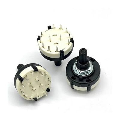 HDKYSWBUEJ 5-Piece RS26 Rotary Selector Switch, 4-Pole, 3-Position