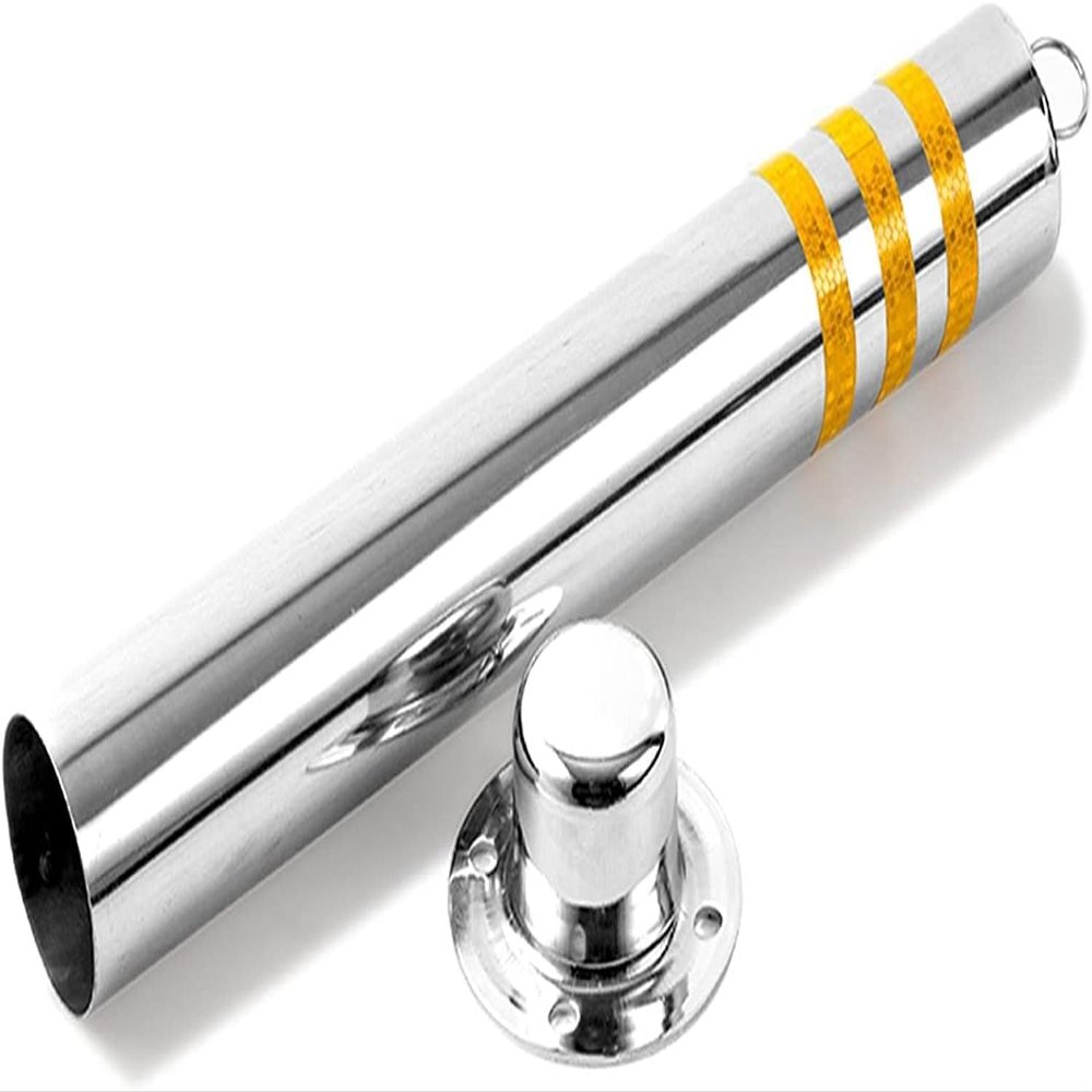 Stainless Steel Parking Bollard with Padlock