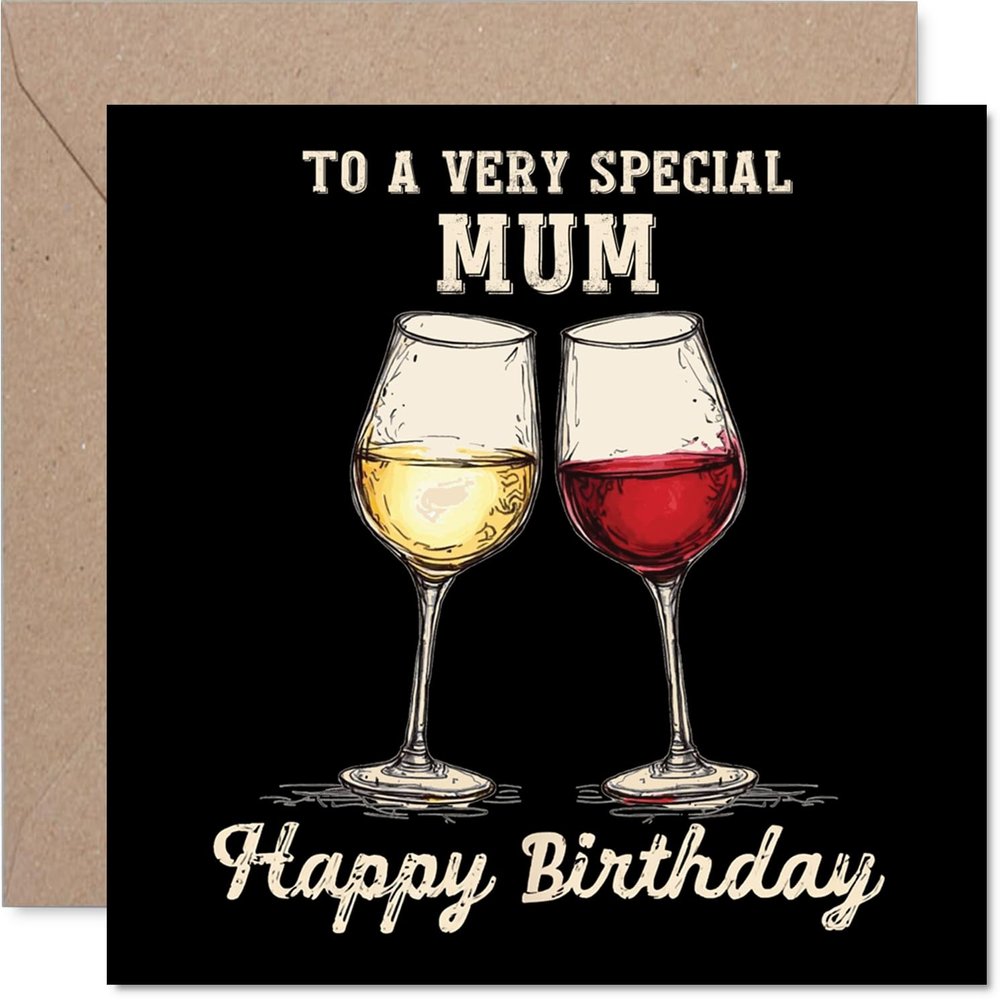 Birthday Card for Mom, Burgundy