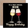 Birthday Card for Mom, Burgundy view 1