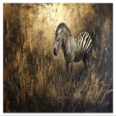 Zebra Paint by Numbers Kit for Kids Ages 5+ and Adults, 80 x 160 cm Canvas, Unframed