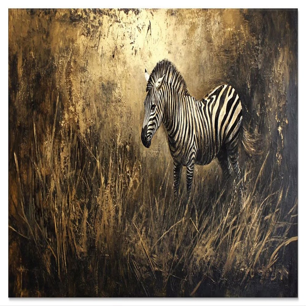 Zebra Paint by Numbers Kit for Kids Ages 5+ and Adults, 80 x 160 cm Canvas, Unframed