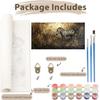 Zebra Paint by Numbers Kit for Kids Ages 5+ and Adults, 80 x 160 cm Canvas, Unframed view 3