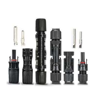 zhuguiming 10/50/100 Sets Waterproof Solar PV Connectors, 1000V/1500V DC, 30A/50A, for 2.5/4/6 mm² Wire, 9–10/11/13 AWG