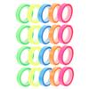 FUNOMOCYA Transparent PET Highlighting Tape, 20 Rolls, Waterproof, Matte Surface view 1