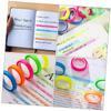 FUNOMOCYA Transparent PET Highlighting Tape, 20 Rolls, Waterproof, Matte Surface view 2