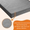 sleepling 2-Pack Bench Cushions 120 x 40 cm, Indoor & Outdoor, Dark Gray view 4