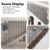 MarxaN L-Shaped Handrail for Floor and Ceiling Mounting, Straight Pipe, 85 cm view 4