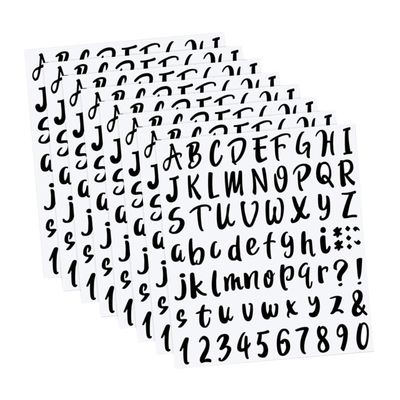 UTHCLO 8-Piece Black Self-Adhesive Waterproof Labels for Mailboxes, House Numbers, Letters and Numbers