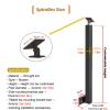 510-Piece Adjustable Metal Railing Spindle Set, 270° Handrail for Decks, Balconies and Stairs view 2