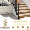 510-Piece Adjustable Metal Railing Spindle Set, 270° Handrail for Decks, Balconies and Stairs view 3