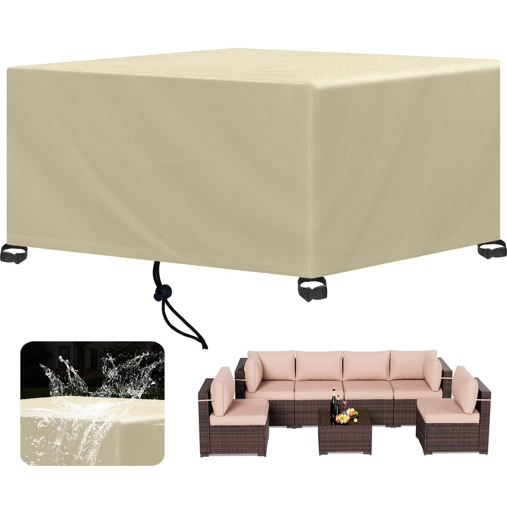 Garden Furniture Cover for Tables, Chairs & Sofas, 420D Oxford, Waterproof, 290 x 100 x 50 cm