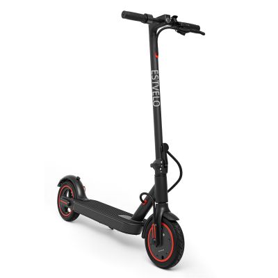 ESTVELO S4 Electric Scooter, Wide Pneumatic Tires, Up to 20 km/h, 30 km Range, Foldable