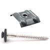 500 Trapezoidal Profile Caps 26/50 + 4.5 x 60 mm Roofing Screws, RAL 7016 view 2