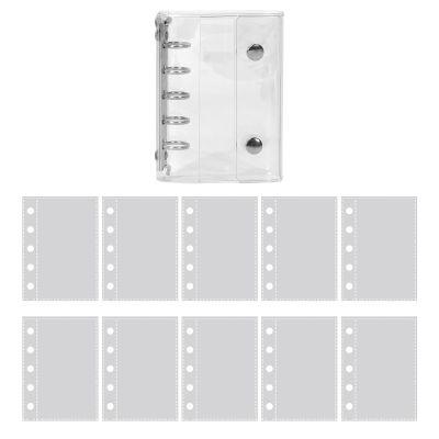 Notebook Filler Paper with Clear PVC Cover, 5-Ring Loose-Leaf Notebook 10